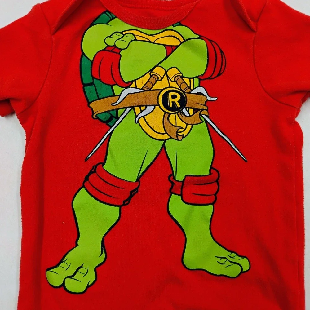Nickelodeon Teenage Mutant Ninja Turtles‎ Raphael Red Baby One Piece Romper 12M